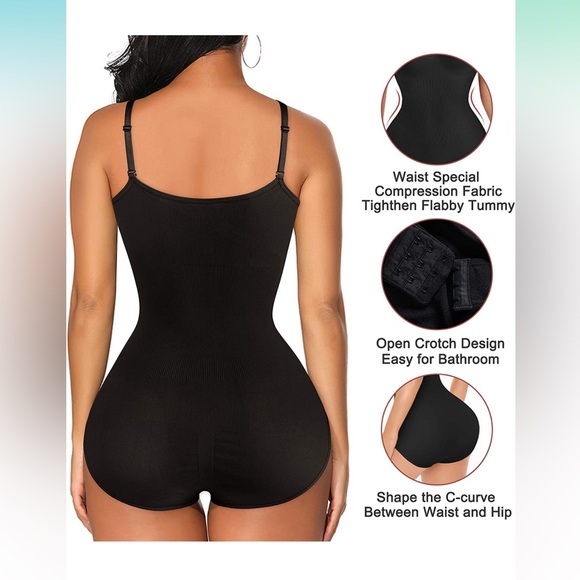 BLACK BODY SUIT SHAPEWEAR - Picture 4 of 7